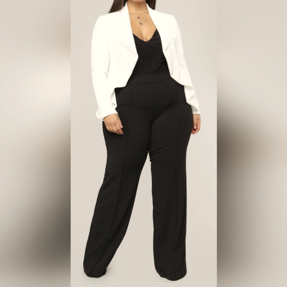 Plus Size Ivory Blazer